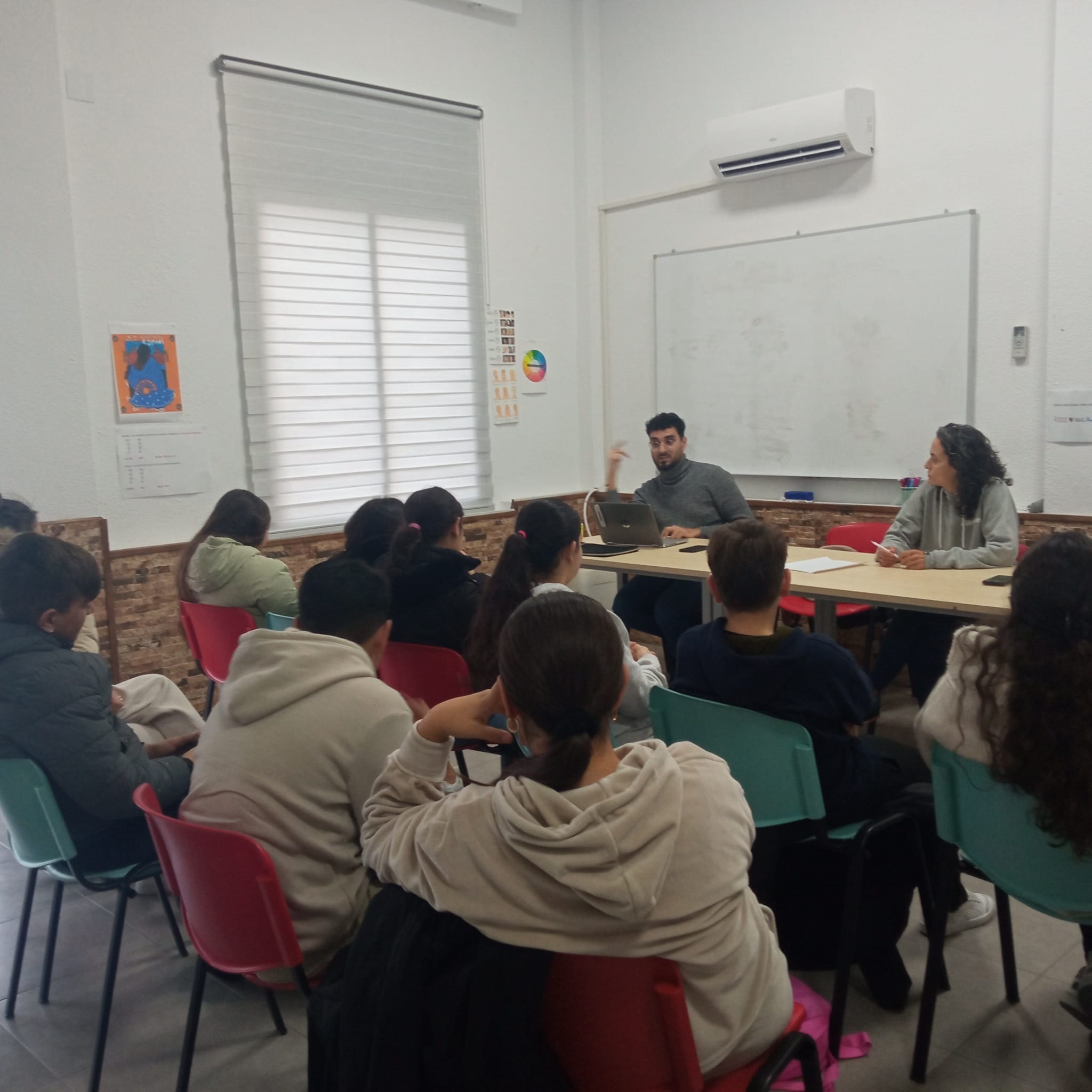   Asamblea con el grupo de Secundaria