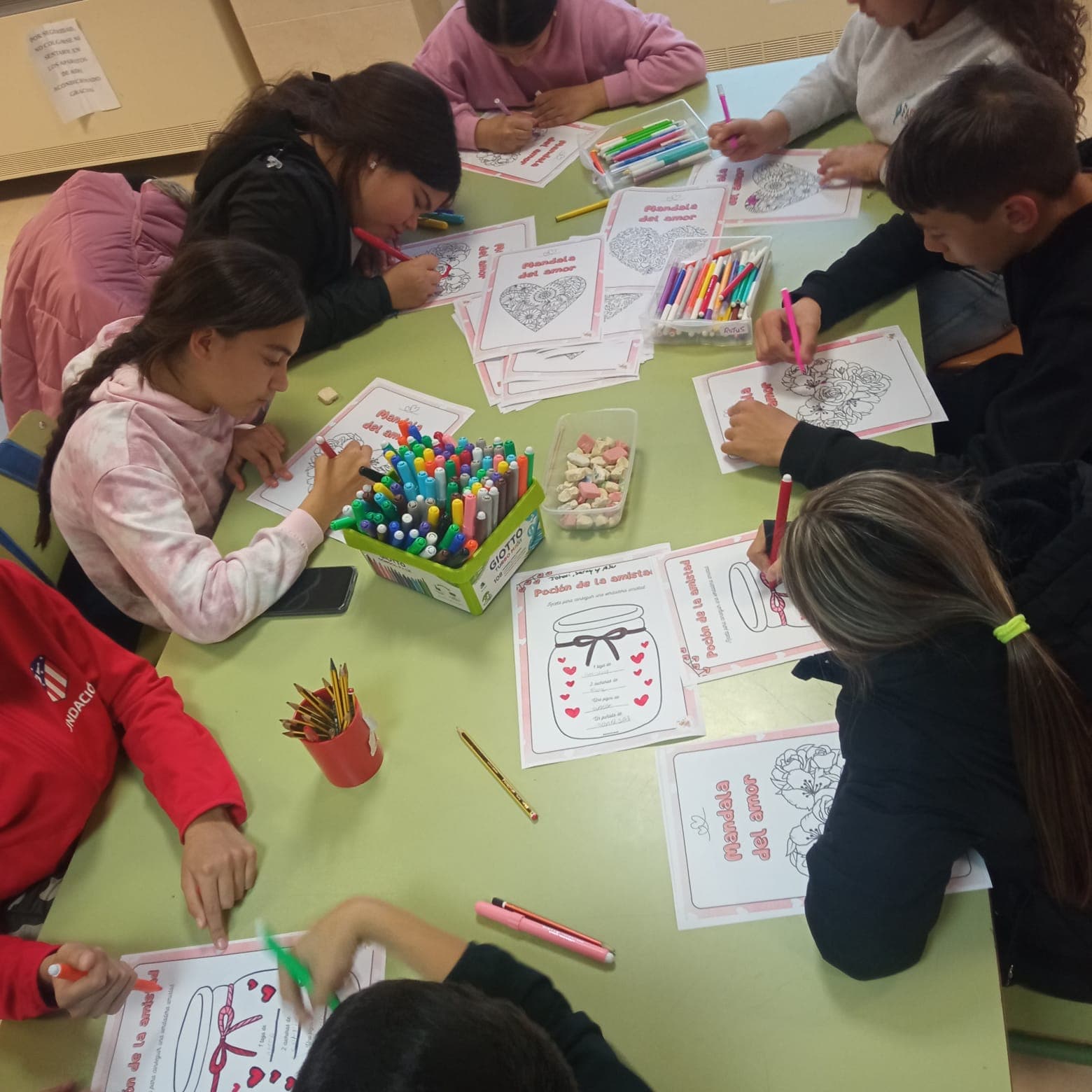   Talleres para celebrar el día del amor y de la amistad con nuestros diferentes grupos de educación