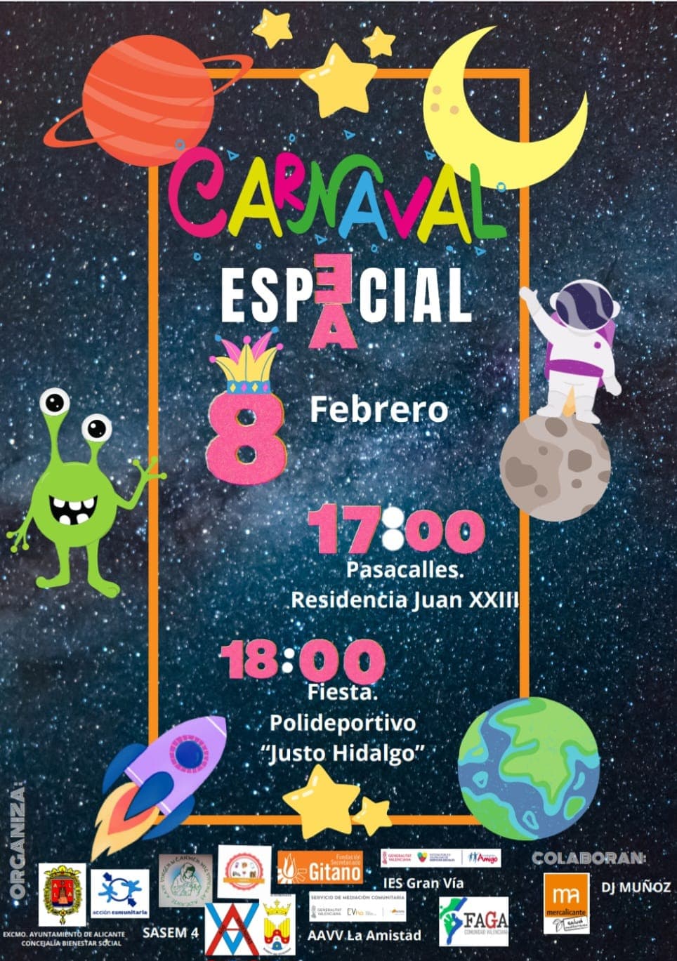   Carnaval comunitario espacial