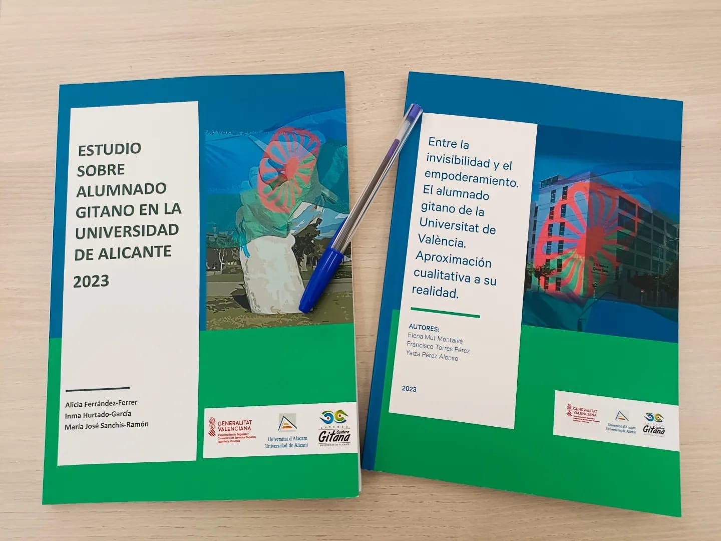   Presentación “Estudio sobre alumnado gitano en la universidad de Alicante 2023” y 
“en Entre la invisibilidad y el empoderamiento. El alumnado gitano de la universitat de València. Aproximación cualitativa a su realidad”
